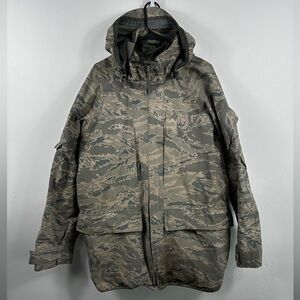 US Military ECWCS Gore-Tex Parka Digital Camo Cold Weather Jacket XL Long